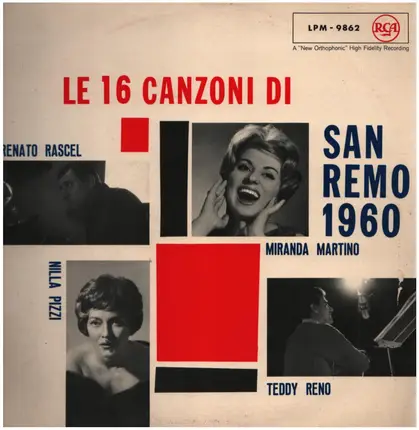 Renato Rascel / Nilla Pizzi / Miranda Martino / Teddy Reno - Le 16 Canzoni Di San Remo 1960