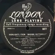 LP - Renata Tebaldi , Coro dell'Accademia Nazionale di Santa Cecilia And Orchestra dell'Accademia Nazion - Madama Butterfly Highlights - Mono