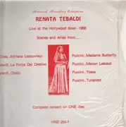 LP - Renata Tebaldi - Live At The Hollywood Bowl - 1956