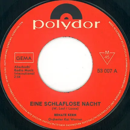 Renate Kern - Eine Schlaflose Nacht