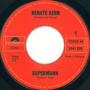 7inch Vinyl Single - Renate Kern - Supermann / Silber Und Gold