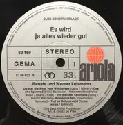 LP - Renate Und Werner Leismann - Es Wird Ja Alles Wieder Gut