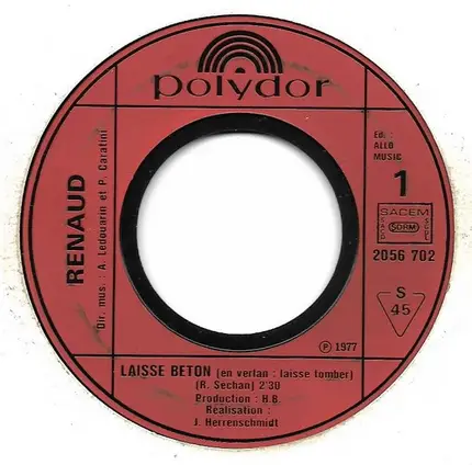 Renaud - Laisse Beton