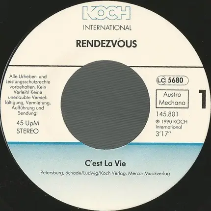 Rendezvous - C'est La Vie