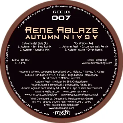 Rene Ablaze - Autumn Again