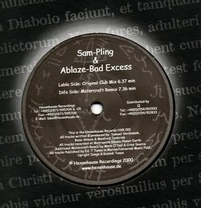 Rene Ablaze & Sam-Pling - Bad Excess