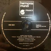 LP - René Bartoli - Recital De Guitare-De Visée.   A.&D. Scarlatti.  Haendel.  Llobet.  Albeniz.  Villa-Lobos - Insert