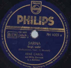 Rene Carol - Sarina / Mandolino, Mandolino