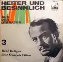 7inch Vinyl Single - René Deltgen Liest François Villon - René Deltgen Liest François Villon - EP