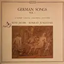 LP - René Jacobs , Konrad Junghänel - German Songs Vol. 1