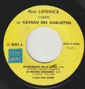7inch Vinyl Single - René Lafranck - Caveau Des Oubliettes  Disque Nº 1