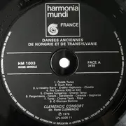 LP - René Clemencic , Clemencic Consort - Danses Anciennes De Hongrie Et De Transylvanie - gatefold
