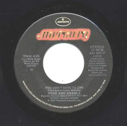 René & Angela - You Don't Have To Cry