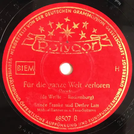 Renée Franke Und Detlev Lais - Die Weiße Hochzeitskutsche / Für Die Ganze Welt Verloren