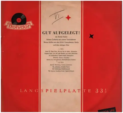 Renèe Franke, Helmut Zacharias, Werner Müller, a.o. - Gut Aufgelegt !