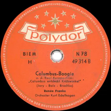 Renée Franke - Krähwinkel-Boogie / Columbus-Boogie