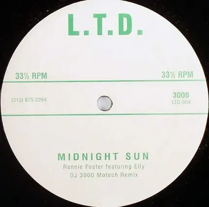 Rennie Foster Featuring Elly - Midnight Sun (DJ 3000 Motech Remix)