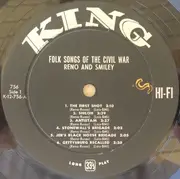 LP - Reno And Smiley - Folk Songs Of The Civil War - Mono, Gatefold