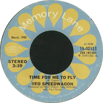 REO Speedwagon - Time For Me To Fly