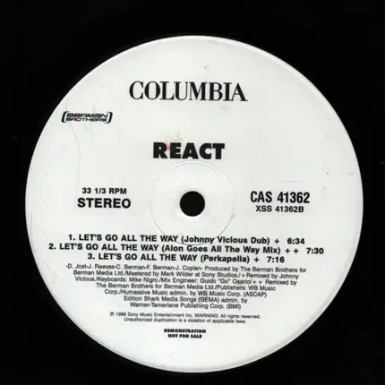 React - Let's Go All The Way