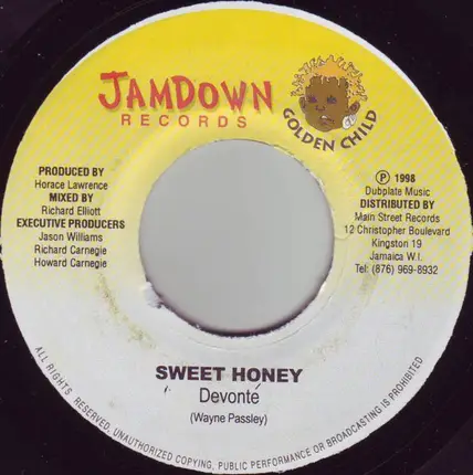 Real T & Young Prince / Devonte - Jamdown Rock / Sweet Honey