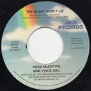 7inch Vinyl Single - Reba McEntire - The Heart Won't Lie / Will He Ever Go Away