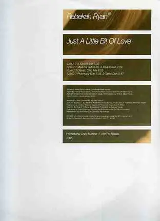 Rebekah Ryan - Just A Little Bit Of Love (Promo 1)
