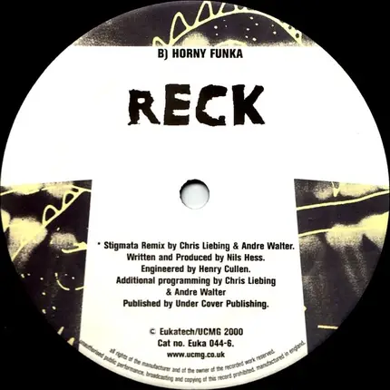 Reck - Dragons Turning (Rmx) / Horny Funka