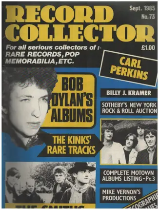 Record Collector - No.73 / SEP. 1985 - Bob Dylan