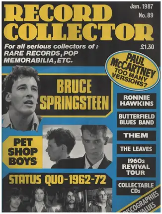 Record Collector - No.89 / JAN. 1987 - Bruce Springsteen