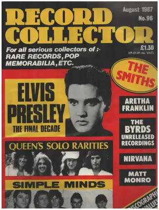 Record Collector - No.96 / AUG. 1987 - Elvis Presley