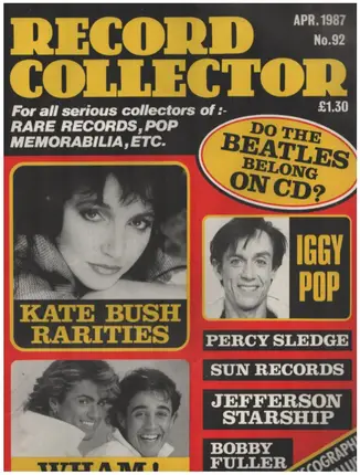 Record Collector - No.92 / APR. 1987 - Kate Bush