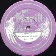 LP - Red Allen And His Quartet - Live - 1965