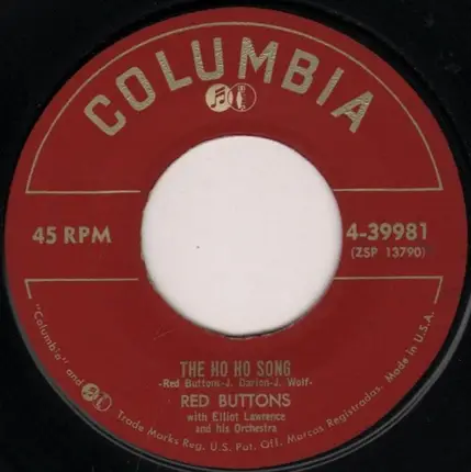 Red Buttons With Elliot Lawrence And His Orchestra - Strange Things Are Happening (Ho Ho Hee, Hee, Ha Ha)