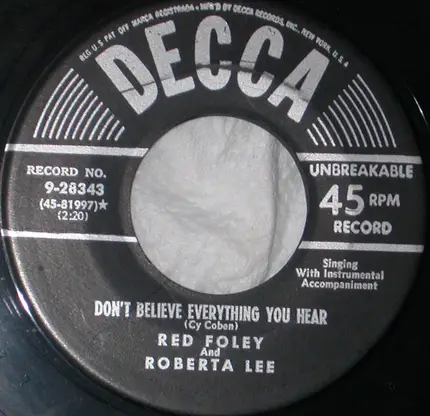 Red Foley And Roberta Lee - I Gotta Have You