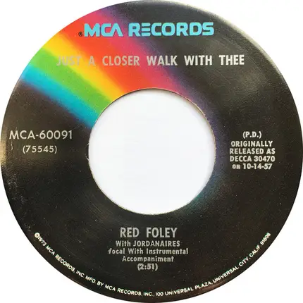 Red Foley - Steal Away / Just A Closer Walk With Thee