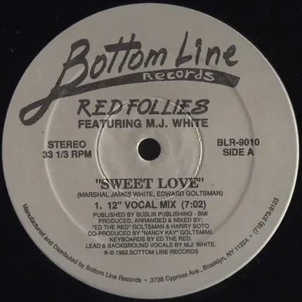 Red Follies Featuring MJ White - Sweet Love