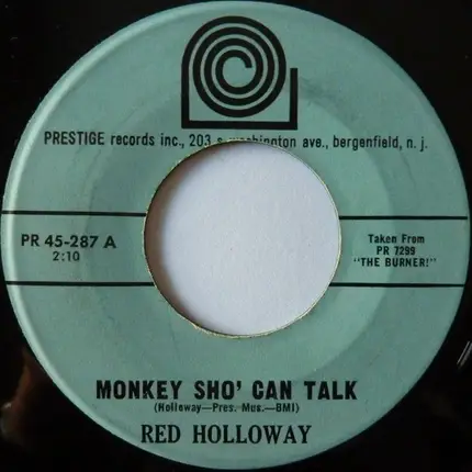 Red Holloway - Monkey Sho' Can Talk / Crib Theme No.4
