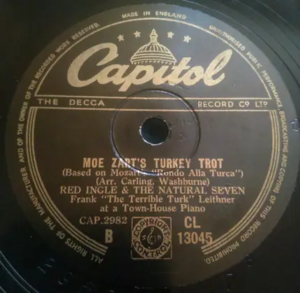 Red Ingle And The Natural Seven - Temptation (Tim Tayshun) / Moe Zart's Turkey Trot