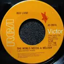 7inch Vinyl Single - Red Lane - The World Needs A Melody / The Barker Store