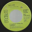 7inch Vinyl Single - Red Lane - It Always Rains On Tuesday / Like Water