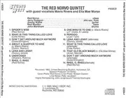 CD - Red Norvo Quintet With Guest Vocalists Mavis Rivers And Ella Mae Morse - The Red Norvo Quintet - Mono