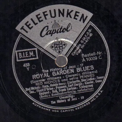 Red Nichols And His Five Pennies - Royal Garden Blues/ I'm In The Mood For Love