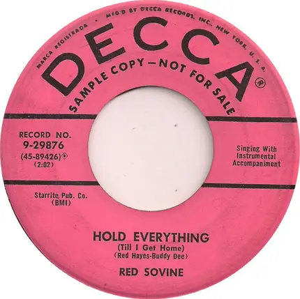 Red Sovine And Webb Pierce - Little Rosa (LP)