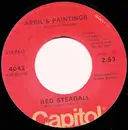 7inch Vinyl Single - Red Steagall - April's Paintings / She Worshipped Me