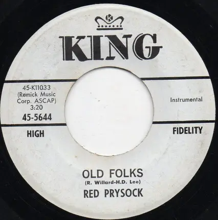 Red Prysock - Quick As A Flash / Old Folks
