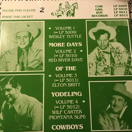 Red River Dave - More Days Of The Yodeling Cowboys Vol 2