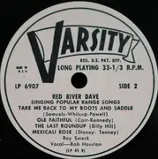 10'' - Red River Dave - Popular Range Songs