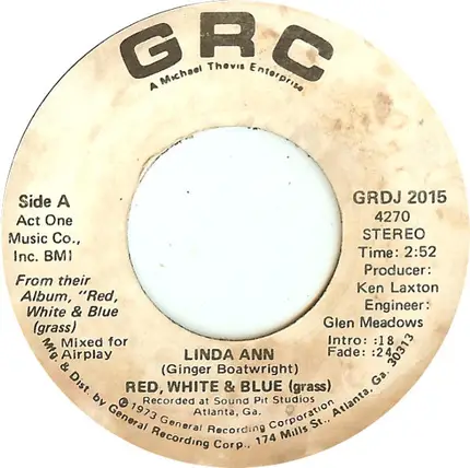 Red, White & Blue (Grass) - Linda Ann