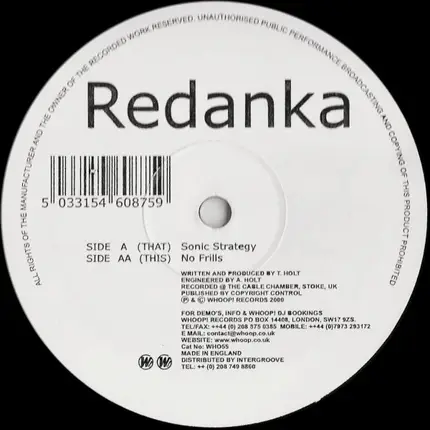 Redanka - Sonic Strategy / No Frills